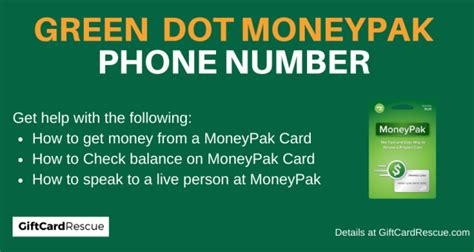 Green Dot MoneyPak Customer Service .